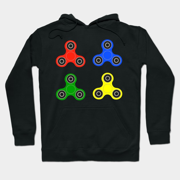 fidget spinner stickers (colored) Hoodie by B0red